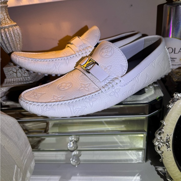 Louis Vuitton Hockenheim White Leather Loafers main image 8